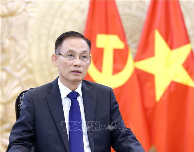 Le ministre vietnamien des Affaires étrangères, Le Hoai Trung. Photo: VNA
