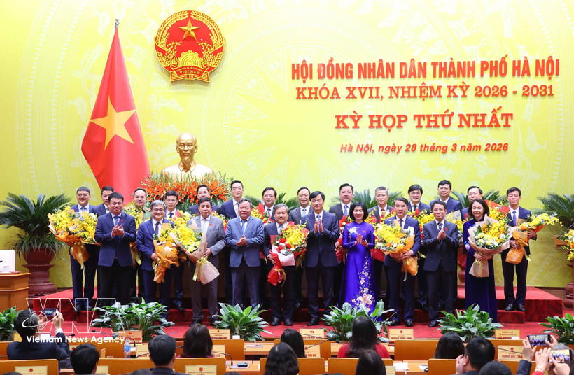 Des délégués présents à la première session du Conseil populaire de Hanoï du mandat 2026-2031. Photo: VNA