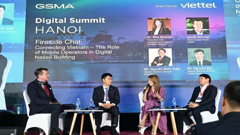 Sommet de la nation numérique (GSMA Digital Nation Summit). Photo: nhandan.vn