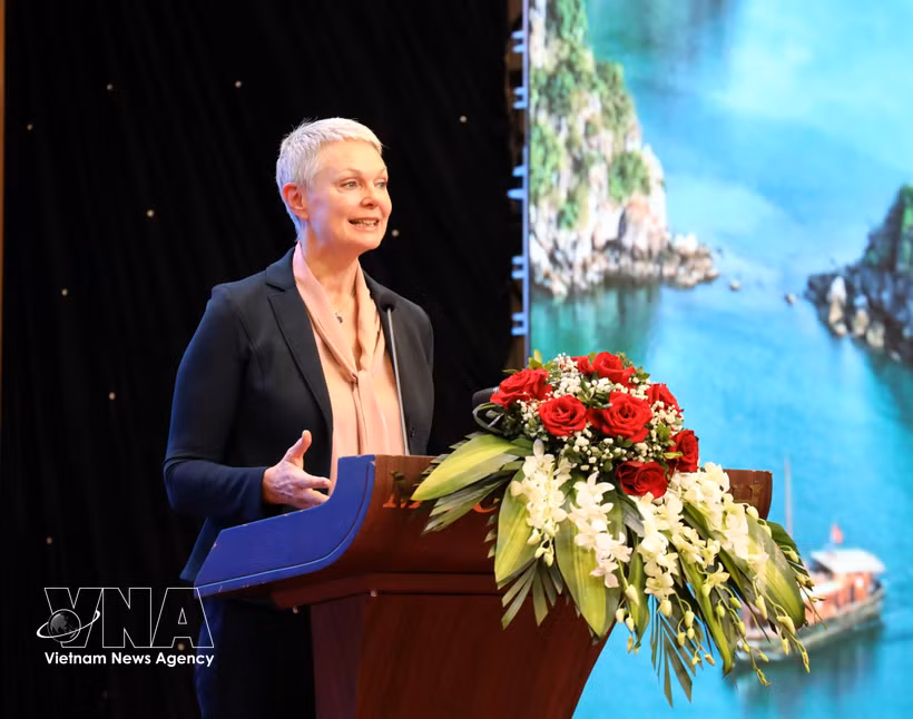Hilde Solbakken, ambassadrice de Norvège au Vietnam. Photo: VNA