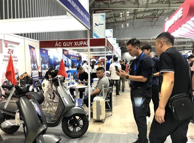 Près de 500 stands à l’exposition internationale Autotech & Accessories 2025 à Hô Chi Minh-Ville. Photo. VNQ