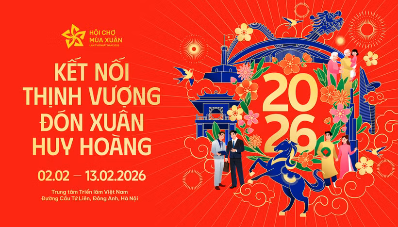 Photo d'illustration. Source: Comité d'organisation de la Foire du Printemps 2026/VietnamPlus