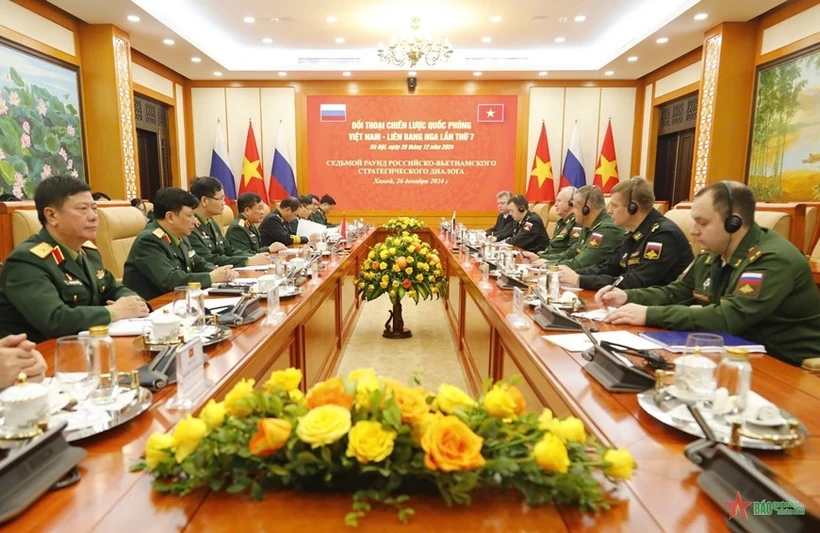 Panorama du 7e Dialogue stratégique de défense Vietnam-Russie. Photo: qdnd.vn