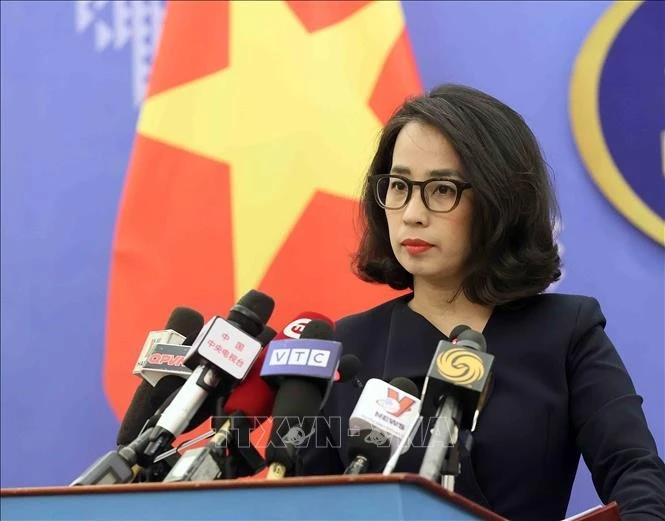 La porte-parole du ministère des Affaires étrangères, Pham Thu Hang. Photo: VNA