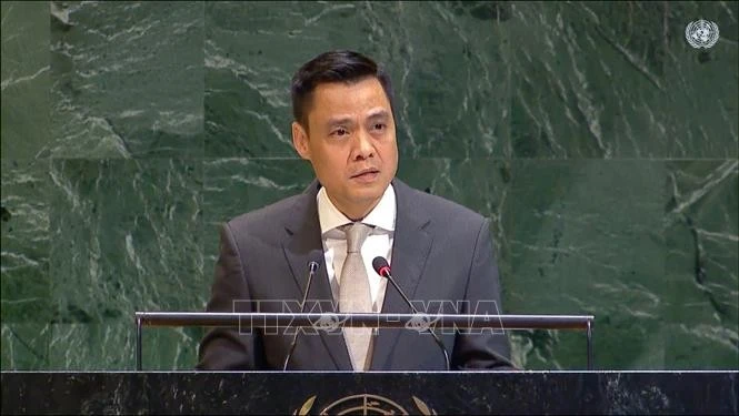 L’ambassadeur Dang Hoang Giang, chef de la Mission permanente du Vietnam auprès de l’ONU. Photo: VNA