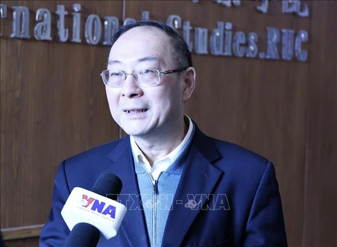 Le professeur Jin Canrong, directeur adjoint de l'Institut des relations internationales de l'Université du Peuple de Chine - l'Université Renmin de Chine. Photo: VNA