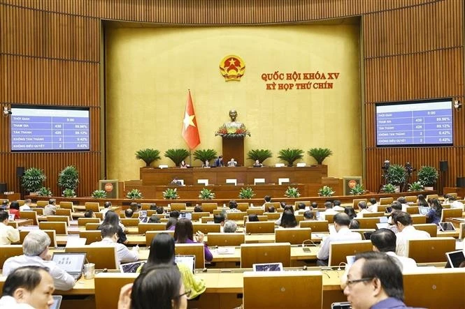 L'Assemblée nationale examine le projet de loi sur l'état d'urgence. Photo: VNA