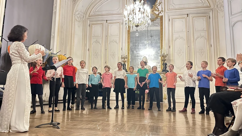 La chorale d’enfants Chœur Tim. Photo: VNA