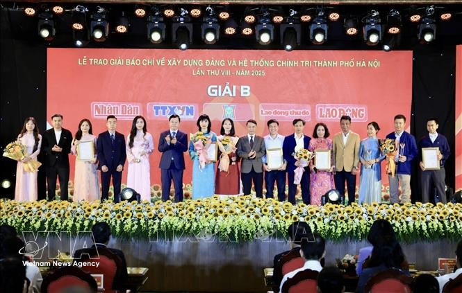 La VNA remporte le prix B du Concours de la presse sur l'édification du Parti de Hanoi