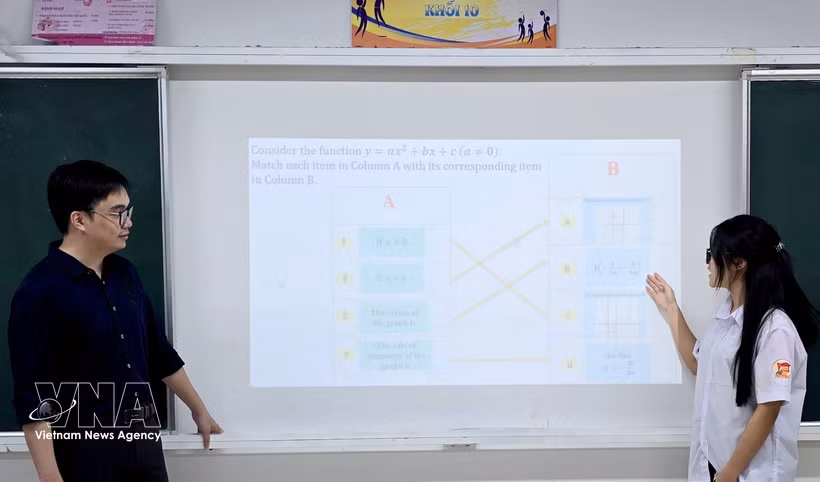 Un cours d'anglais à Hai Phong