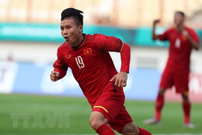 Nguyên Quang Hai sélectionné dans l'équipe ASEAN All-Stars pour affronter Manchester United. Photo: VNA