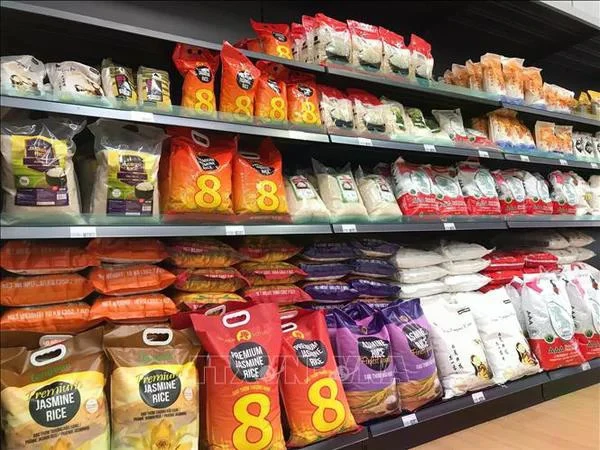 Le riz vendu dans un supermarché britannique. Photo: VNA 