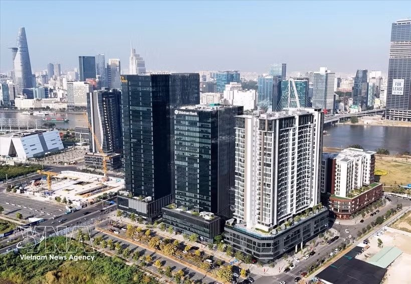 Le siège du Centre financier international du Vietnam à Hô Chi Minh-Ville. Photo: VNA