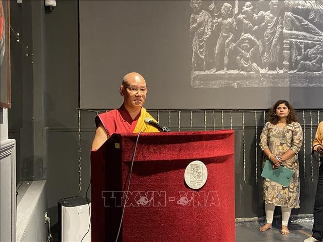 Le vénérable Shartse Khensur Rinpoche Jangchup Choeden, secrétaire général de la Confédération bouddhiste internationale (International Buddhist Confederation – IBC). Photo: VNA