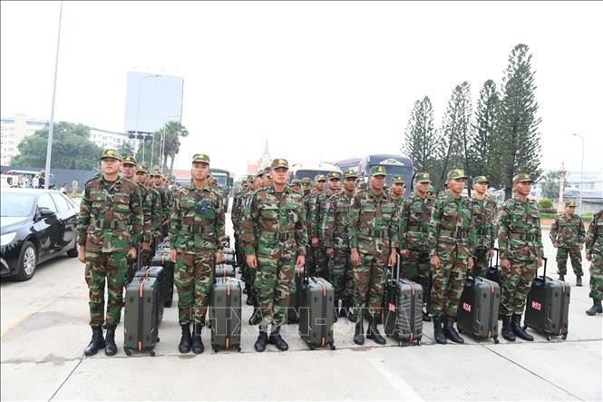 L’Armée cambodgienne au Vietnam pour le 80ᵉ anniversaire de la Fête nationale. Photo: VNA