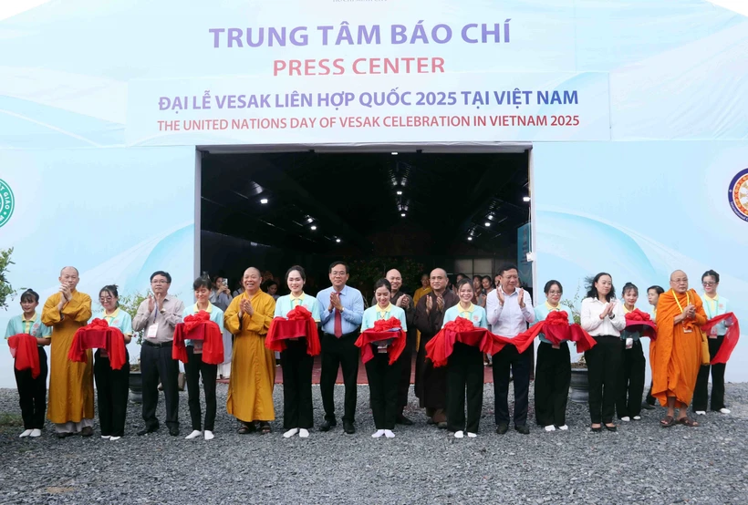 Inauguration du centre de presse du Vesak des Nations Unies 2025