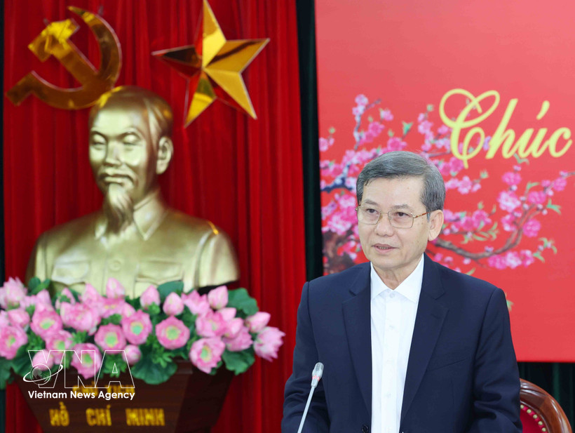 Le membre du Bureau politique Lê Minh Tri, chef de de la Commission centrale des affaires intérieures du Parti. Photo: VNA