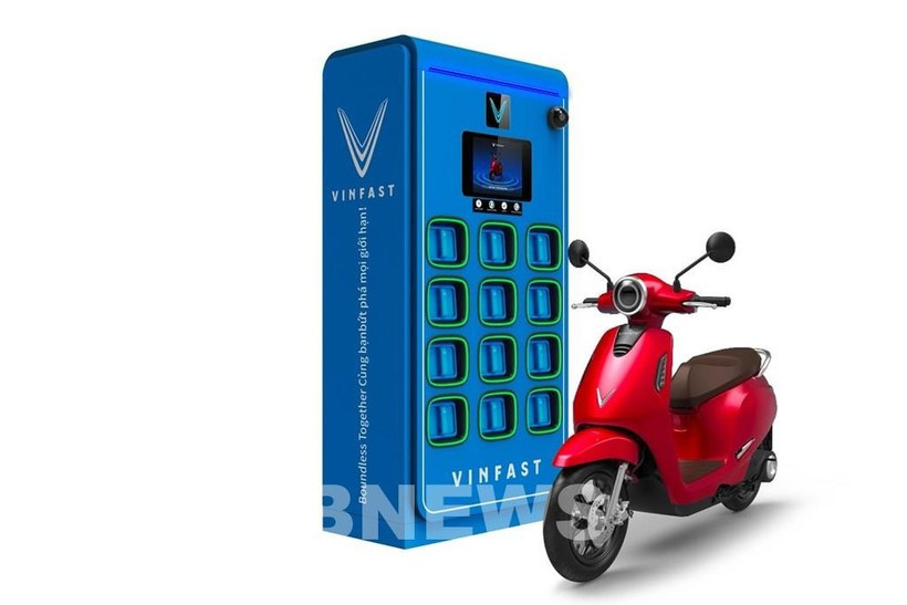 Un scooter électrique de VinFast. Photo: VNA