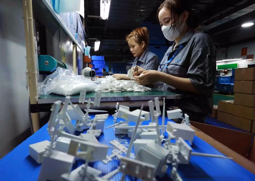 La Sarl électronique de Chee Yuen installée dans la ZI d'An Duong. Photo: VietnamPlus