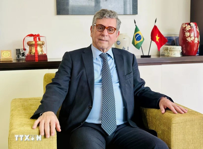 Pedro da Oliveira, secrétaire général de l'Association d'amitié Brésil-Vietnam. Photo. VNA