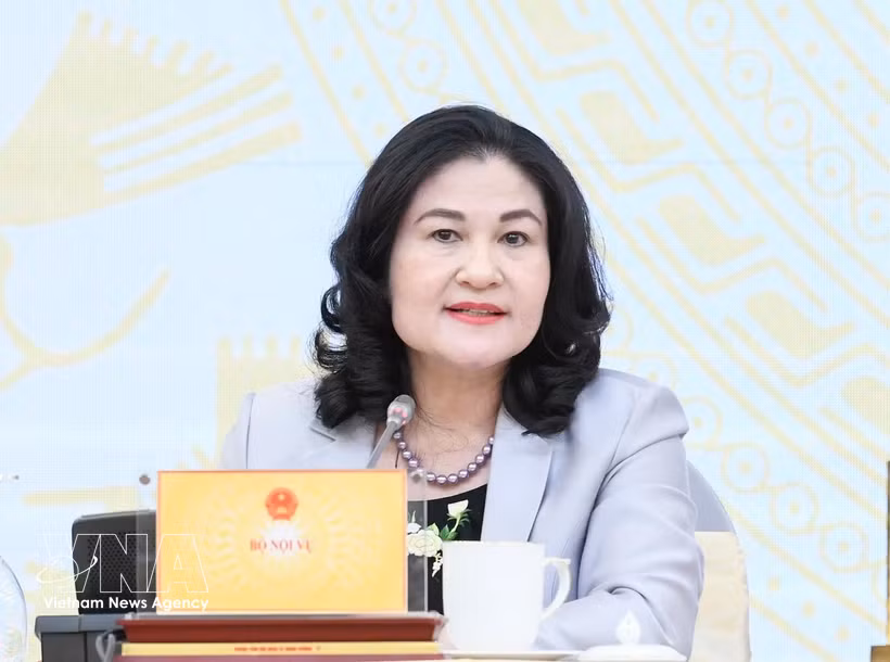 La vice-ministre de l'Intérieur, Nguyen Thi Ha. Photo: VNA