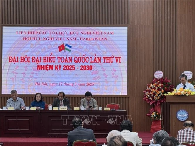 Le 6e Congrès national de l'Association d'amitié Vietnam-Ouzbékistan pour la période 2025-2030. Photo: VNA