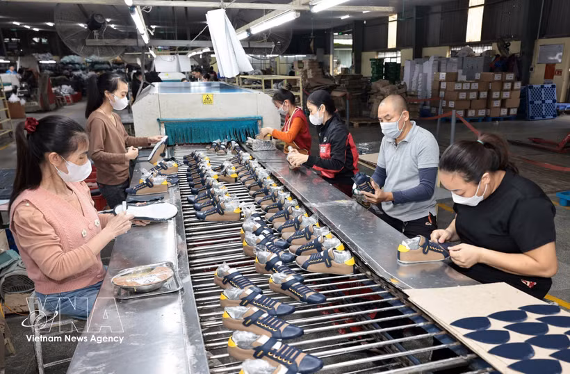 Le cuir et la chaussure comptent parmi les principaux secteurs exportateurs du Vietnam. Photo: VNA