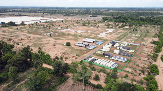 Le site d'extraction et de traitement du sel de potassium dans la province de Khammouane. Photo : VNA vna-potal-viet-nam-lao-thuc-day-trien-khai-du-an-hop-tac-chien-luoc-8062661.jpg
