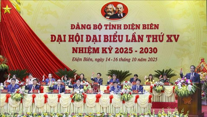 Le 15ᵉ Congrès de l'organisation provinciale du Parti de Diên Biên a adopté une Résolution visant à accélérer le développement socio-économique dans les années à venir. Photo : VNA dien-bien-1.jpg