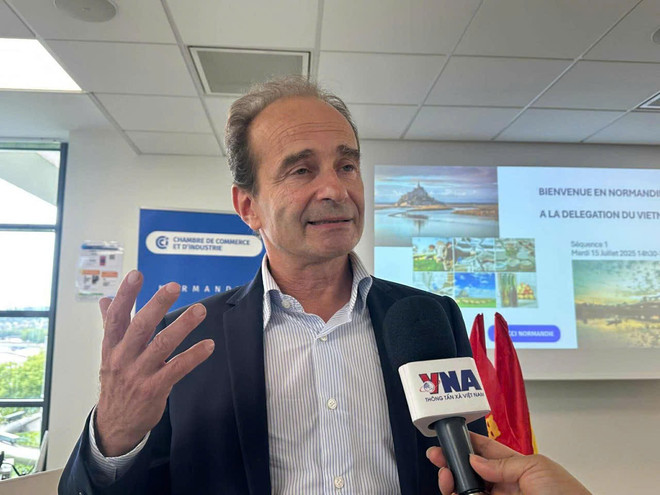 Fabrice de Lachaise, Directeur Export, société HAFA spécialisée dans la fabrication de lubrifiants. Photo : VNA z6830620646687-4c283918685077abaae1c22c075911f7.jpg