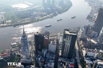Une vue de Hô Chi Minh-Ville. Photo: VNA