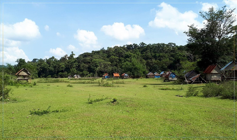 Un village paisible du peuple Bannar. Photo: laodong.vn