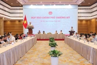 Panorama de la conférence de presse. Photo: baochinhphu