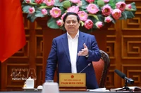 Le Premier ministre Pham Minh Chinh s'exprime lors de la réunion du 10 mars. Photo: VNA
