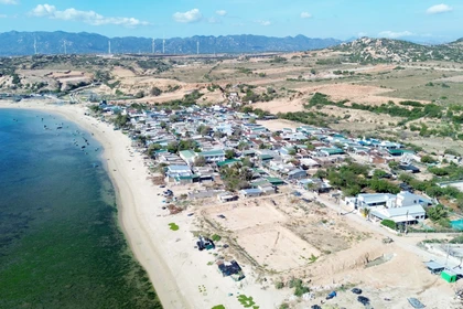 Le projet de centrale nucléaire Ninh Thuan 1 devrait être construit au hameau de Vinh Truong, commune de Phuoc Dinh, district de Thuan Nam. Photo: VNA