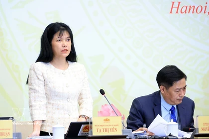Ta Thi Yen, cheffe adjointe de l’Office permanent du Conseil électoral national. Photo : VNA