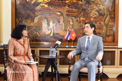 L’ambassadeur du Vietnam en Thaïlande, Pham Viet Hung, a accordé un entretien à l’Agence vietnamienne d’information (VNA). Photo : VNA