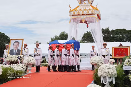 Les funérailles nationales de Xaysomphone Phomvihane. Photo: VNA