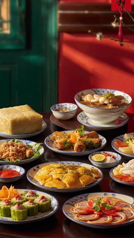 Les saveurs des repas du Têt traditionnel des trois régions du Vietnam