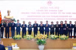 Lancement du Conseil de direction du Centre financier international au Vietnam, présidé par le vice-Premier ministre permanent Nguyên Hoa Binh. Photo: VNA