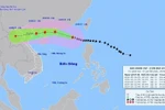 Trajectoire du super typhon Ragasa à 16 heures, le 23 septembre. Photo : VNA