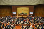 Ouverture de la première session de la 16e Assemblée nationale dans la matinée du 6 avril à Hanoï. Photo : VNA 