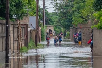 Zone touchée par les inondations dans la province de Maputo, au Mozambique, le 12 janvier 2026. Photo : Xinhua/VNA.