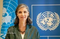 La représentante résidente du Programme des Nations Unies pour le développement (PNUD) au Vietnam, Ramla Al Khalidi. Photo: VNA