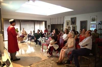 L’ambassadeur du Vietnam en Israël, Ly Duc Trung prend la parole à l'événement. Photo: VNA