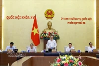 Le président de l'Assemblée nationale, Tran Thanh Man, à la réunion. Photo: VNA