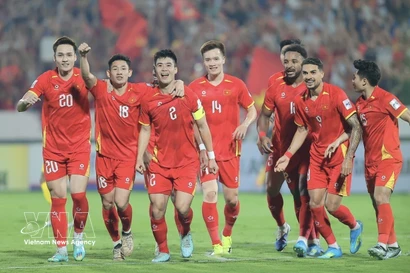 L’équipe nationale masculine du Vietnam. Photo: VNA