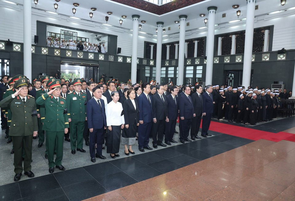 Cérémonie de commémoration de l'ancien président de l'État, Tran Duc Luong. Photo : VNA