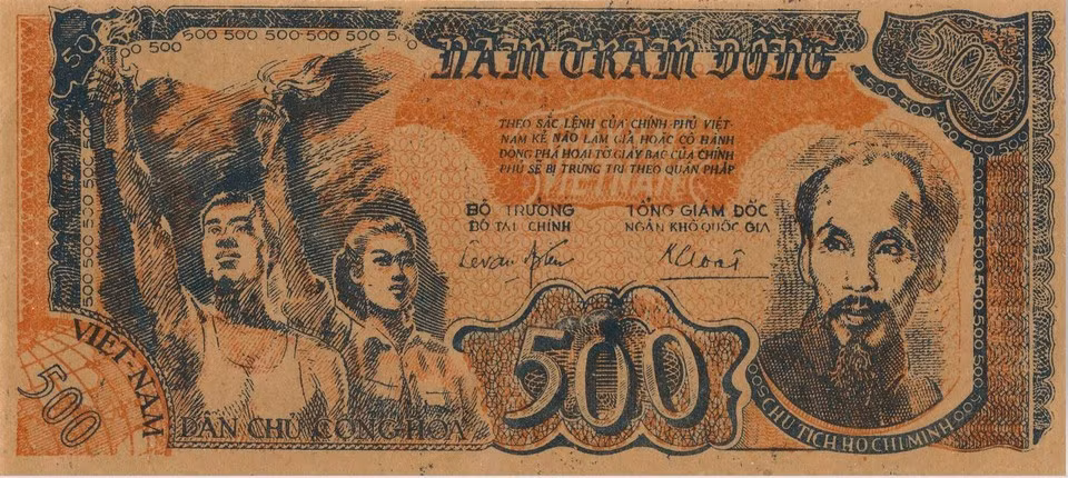 Des images emblématiques figurent sur les billets de banque de la République démocratique du Vietnam. Photo : Banque d’État du Vietnam