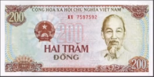 Les billets en coton ont été émis en 1989. Photo : Banque d’État du Vietnam